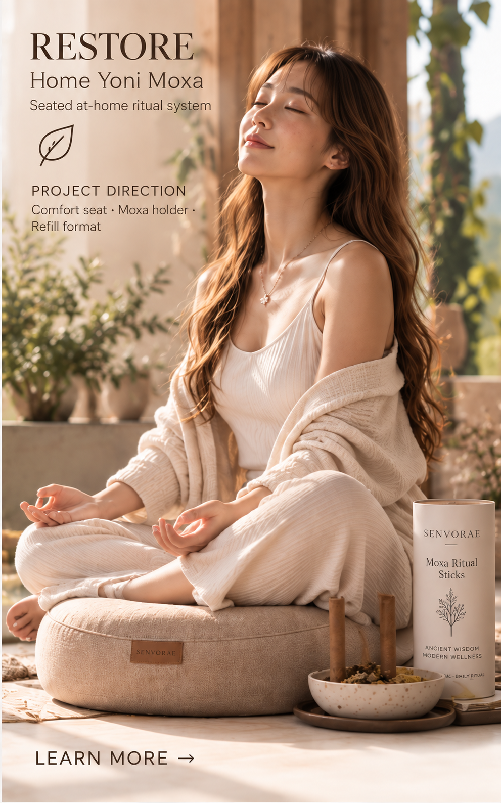 Home Yoni Moxa Ritual System product cover concept